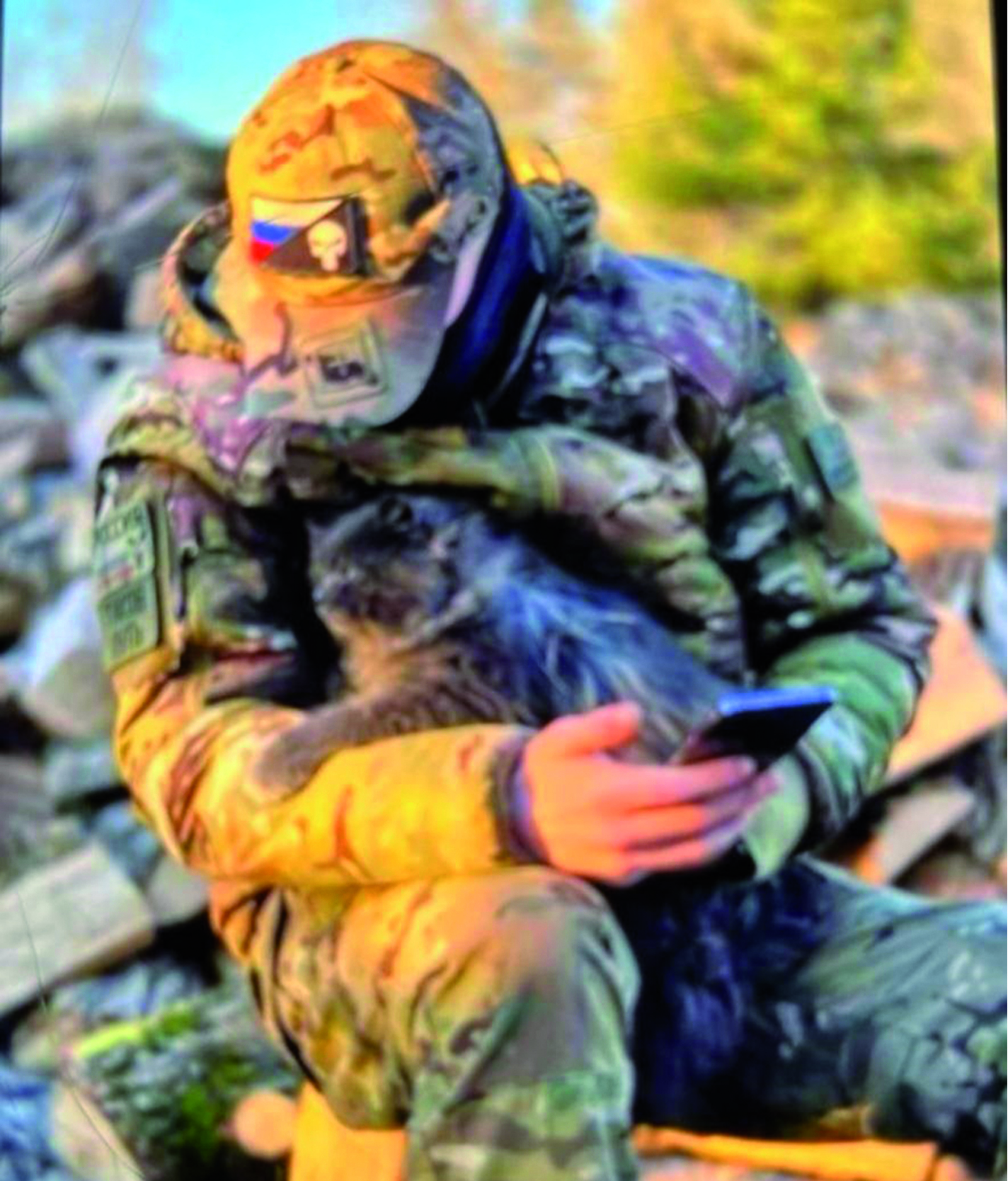 Үзе белән сөйләшкән кебек...